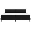 vidaXL Cama tipo Box Spring con colch&oacute;n Negro 200 x 200 cm tela
