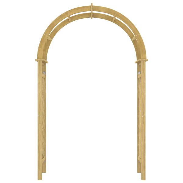 vidaXL Arco con enrejado madera maciza impregnada 141x97x243 cm