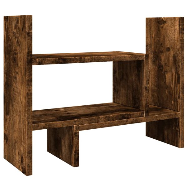 vidaXL Organizador escritorio madera roble ahumado 38,5x17x39 cm