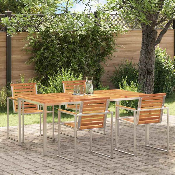 vidaXL MesadeComedor Marr&oacute;n 180 x 90 x 75 cm Madera de Acacia S&oacute;lida