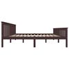 vidaXL Estructura cama sin colch&oacute;n madera pino marr&oacute;n oscuro 180x200cm