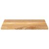 vidaXL Tablero de mesa rectangular madera maciza mango 80x70x2,5 cm