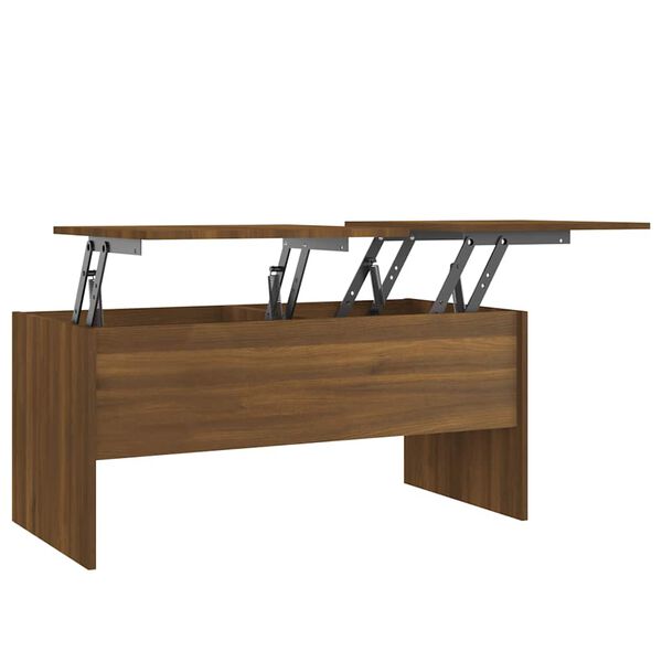 vidaXL Mesa de centro madera ingenier&iacute;a roble marr&oacute;n 102x50,5x46,5 cm