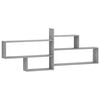 vidaXL Estante de pared Sonoma gris 168,5 x 17 x 68 cm
