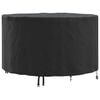 vidaXL Funda para muebles 102 x 102 x 71 cm Tela Oxford 420D Redondo
