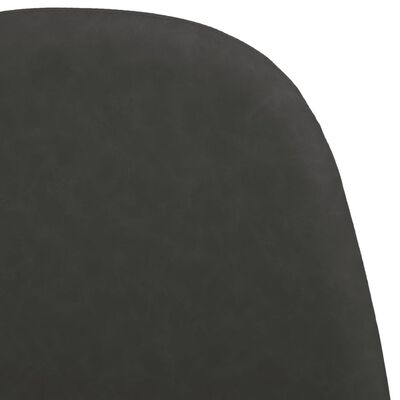 vidaXL Sillas de comedor 2 uds cuero sintético negro 45x54,5x87 cm