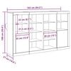 vidaXL Aparador LED Madera vieja 163 x 37 x 100 cm