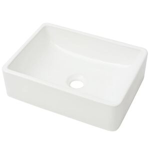 vidaXL Lavabo de cer&aacute;mica blanco 41x30x12 cm