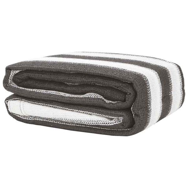 vidaXL Alfombra de tienda de campa&ntilde;a antracita y blanco 300x500 cm