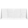 vidaXL Jaula para pollos Plateado 215 x 100 x 85 cm Acero Galvanizado