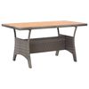 vidaXL Mesa de jard&iacute;n de madera maciza de acacia gris 120x70x66 cm