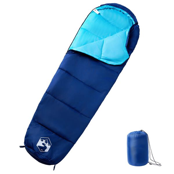 vidaXL Saco de dormir tipo momia de camping para adultos 3 estaciones