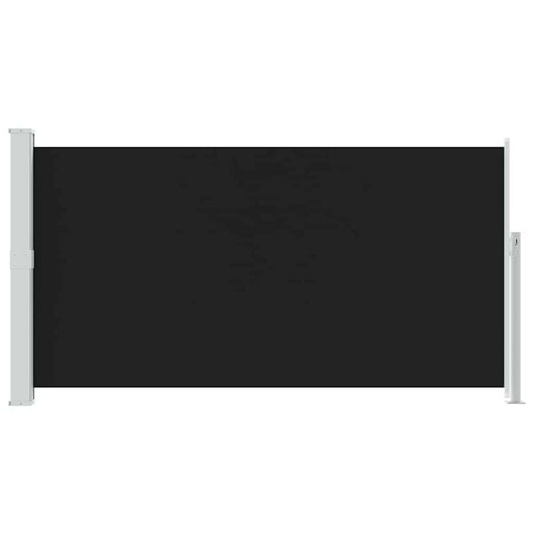 vidaXL Toldo lateral retr&aacute;ctil de jard&iacute;n negro 170x300 cm