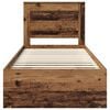 vidaXL Estructura de cama con cabecera Madera vieja 75 x 190 cm