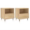 vidaXL Mesita noche 2 uds madera ingenier&iacute;a roble Sonoma 40x35x47,5 cm