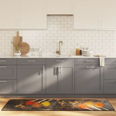 vidaXL Alfombra de cocina lavable antideslizante multicolor 60x180 cm