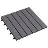 vidaXL Tile de Decking 10 uds. Gris 30 x 30 cm Madera de Acacia