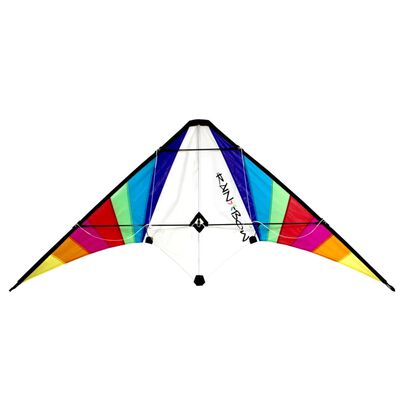 Cometa Rhombus para kitesurf con modelo arcoiris 150 x 70 cm