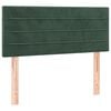 vidaXL Cama box spring con colch&oacute;n terciopelo verde oscuro 90x190 cm