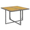 vidaXL Set comedor jardín 9 pzas y cojines ratán sintético gris