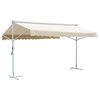 vidaXL Toldo de pie independiente color crema 500x300 cm