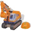 vidaXL correpasillos excavadora de pl&aacute;stico de color amarillo
