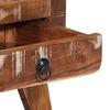 vidaXL Mesilla de noche 2 uds 37x32x50 cm madera maciza reciclada