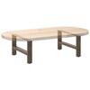 vidaXL Patas para mesa de centro de acero natural (2 unidades, 60 x 30-31 cm)