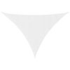 vidaXL Toldo de vela triangular tela Oxford blanco 5x7x7 m