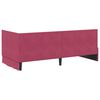 vidaXL Estructura de cama en esquina Rojo vino 90 cm x 200 cm