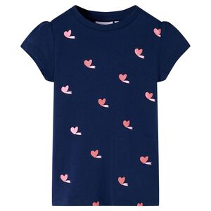 vidaXL Camiseta infantil azul marino 104