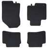 vidaXL Alfombrilla de Coche 4 pcs Negro Goma