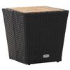 vidaXL Mesa de centro rat&aacute;n PE y madera maciza acacia 41,5x41,5x43 cm