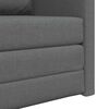 vidaXL Sof&aacute; cama 60cm Gris oscuro tela