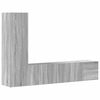 vidaXL Set de muebles para TV 3 pzas madera contrachapada gris Sonoma
