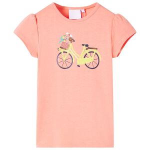 Camiseta infantil color coral ne&oacute;n 116