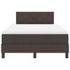 vidaXL Cama tipo Box Spring Marr&oacute;n Oscuro 120 x 190 cm tela
