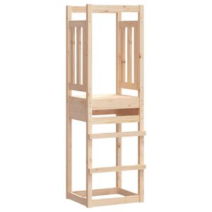 vidaXL Torre de juegos madera maciza pino 53x46,5x169 cm