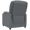 vidaXL Sill&oacute;n reclinable de cuero sint&eacute;tico gris antracita