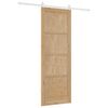 vidaXL Puerta Corredera ORKDAL Marr&oacute;n 83 x 232 cm