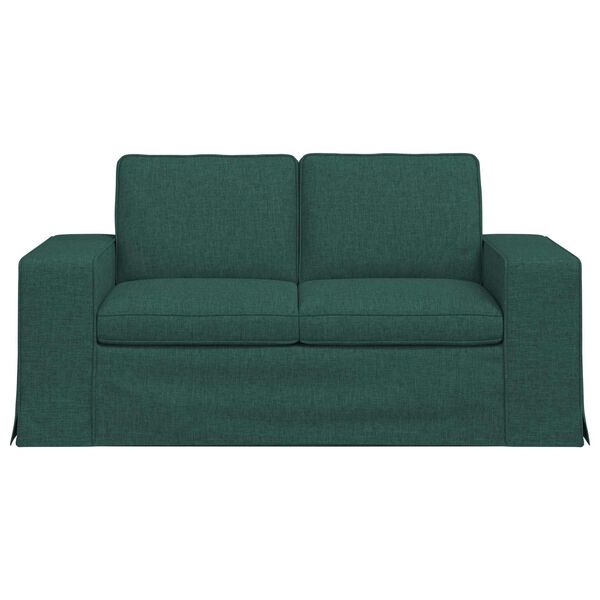 vidaXL Sof&aacute; Verde oscuro 162 x 80 x 82 cm tela