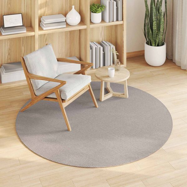 vidaXL Alfombras de &aacute;rea Redondo Crema y Taupe &Oslash; 160 CM