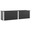 vidaXL Arriate elevado de jard&iacute;n WPC gris 200x50x54 cm