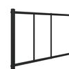 vidaXL Estructura cama sin colch&oacute;n con estribo metal negro 107x203 cm