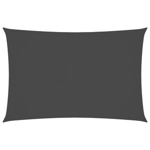 vidaXL Toldo de vela rectangular tela Oxford gris antracita 2x4 m
