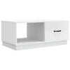 vidaXL Mesa de Caf&eacute; Blanco 90 x 50 x 37 cm Madera de Ingenier&iacute;a