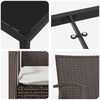 vidaXL Conjunto de Comedor de Jard&iacute;n 5 pcs Marr&oacute;n y Negro