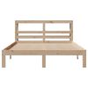 vidaXL Estructura de cama con cabecero madera maciza pino 160x200 cm
