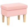 vidaXL Reposapi&eacute;s Rosa 55 x 35 x 41 cm Boucl&eacute;
