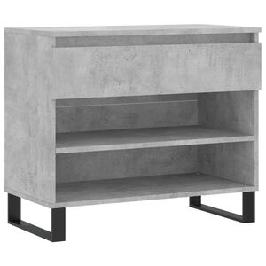 vidaXL Zapatero madera contrachapada gris hormig&oacute;n 70x36x60 cm